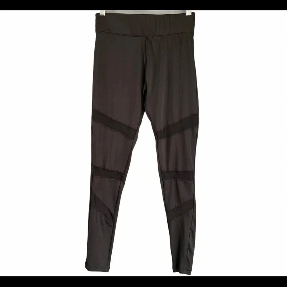 Rocko Sports High Waisted Mesh Athletic Leggings